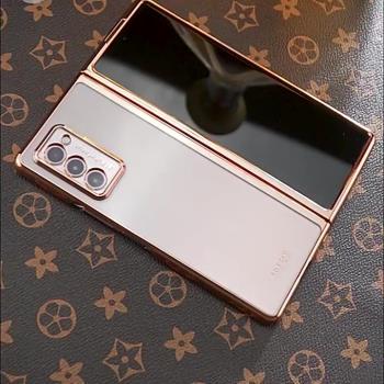 適用三星w22手機殼新款fold3韓版zfold3折疊屏w2022保護套心系天下超薄限量版sm-f9260皮套翻蓋防摔全包軟邊