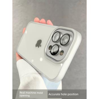 適用蘋果15手機殼iPhone15Pro新款13女透明14Promax高階感網紅矽膠Pro鏡頭膜max全包鏡頭防摔por男殼14套plus