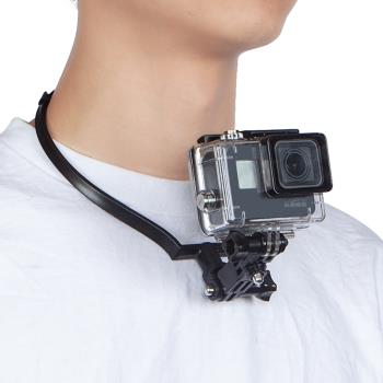 適用大疆gopro9項圈掛脖支架戶外釣魚拍攝第一視角運動相機固定架