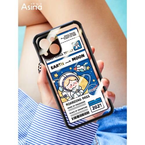 星星實驗室適用iphone13promax手機殼潮牌蘋果13透明玻璃女款iP13pro高檔可愛鏡頭全包創意新款個性網紅ins風