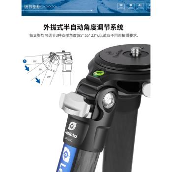 leofoto徠圖LM-365C戶外重型觀鳥攝影碳纖維無中軸三腳架阻尼液壓