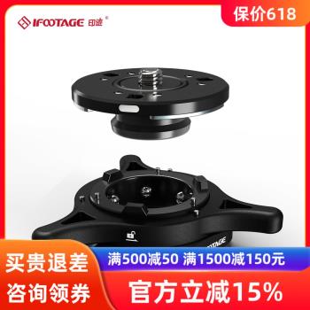 iFootage印跡海星快拆快裝Q1S 通用型腳架雲臺滑軌搖臂相機切換器