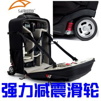拉桿相機包雙肩防震戶外旅行單反相機包大容量登機箱拉桿式攝影包