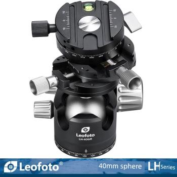 徠圖Leofoto LH-40GR 專業3合1齒輪球形全景雙軸低重心雙開口雲臺