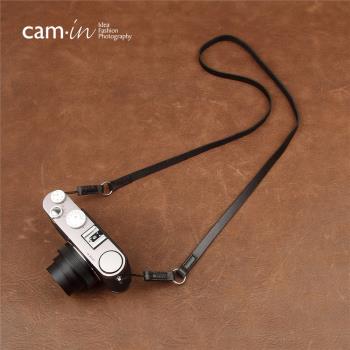 cam-in真皮微單相機背帶適用於徠卡索尼黑卡理光相機肩帶cam2283