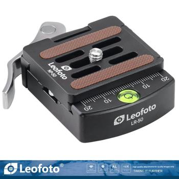 徠圖Leofoto LR-50 扳扣雅佳標準方形攝影雲臺快裝夾座
