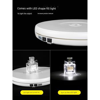 淘寶全景圖視頻製作攝影轉盤電動自動轉盤360度拍攝旋轉小展示臺靜物拍攝臺攝影臺旋轉臺飾品拍照拍攝轉盤