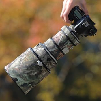 適用CANON佳能EF 400mm F4 DO IS大綠一代定焦鏡頭迷彩炮衣保護貼