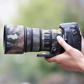 適用NIKON尼康AF-S 300mm f4E PF ED定焦鏡頭迷彩炮衣保護套300F4