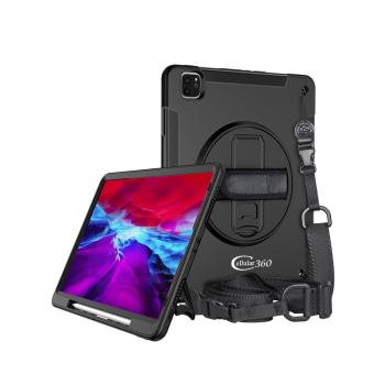 新款2024IPAD AIR6保護套防彎11寸手持肩帶筆槽磁吸充電pro13橫豎支架外殼軍工2025防摔戶外繩