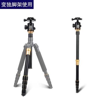 輕裝時代Q666便攜單反攝影鋁合金三腳架全景阻尼雲臺相機手機支架