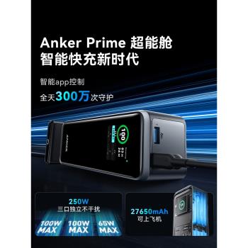 【政府補貼15%】Anker Prime安克250W充電寶快充大容量飛機可攜帶移動電源能量艙筆記本電腦20000＋毫安ip