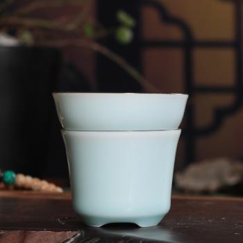 青瓷茶濾陶瓷過濾網茶漏功夫茶具泡茶濾茶器龍泉茶道配件零配套裝