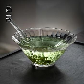 日式玻璃泡茶碗冷泡茶具綠茶專用分茶勺碗泡套裝茶藝透明泡茶神器