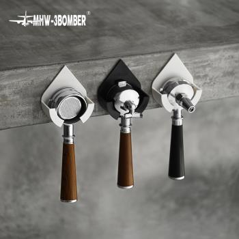 轟炸機手柄掛架水滴壁掛架 意式咖啡機手柄收納架 51/53/58mm通用