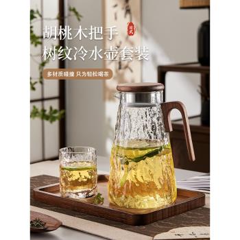 家用大容量耐高溫玻璃冰箱冷水壺