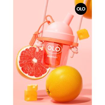 holoholo塑膠兒童夏季簡約吸管杯