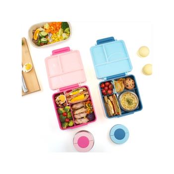 可微波爐加熱分格便當盒午餐盒不銹鋼碗飯盒塑膠盤lunch box kids