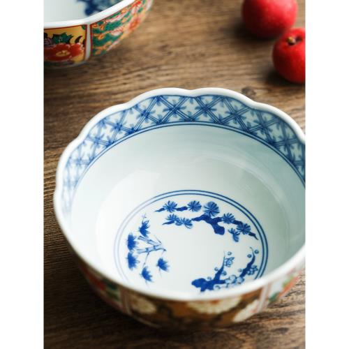 伊萬里日式陶瓷飯碗餐具光峰小碗拉面碗日本進口有田燒甜品家用碗|碗