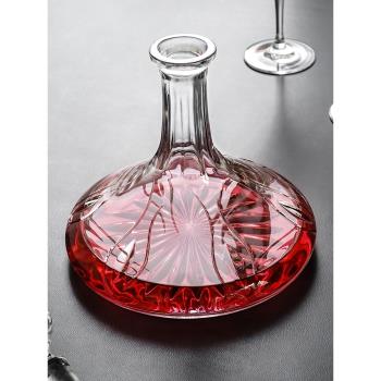 進口捷克BOHEMIA 醒酒器分酒器 厚酒瓶酒樽紅酒帶塞 高階水晶玻璃