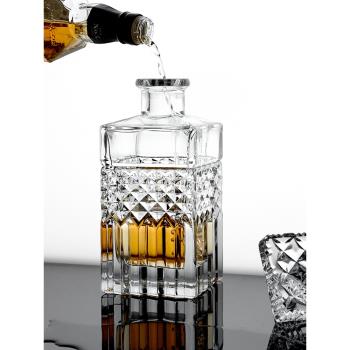 BOHEMIA捷克進口水晶玻璃威士忌酒杯酒樽醒酒器酒具套裝輕奢家用