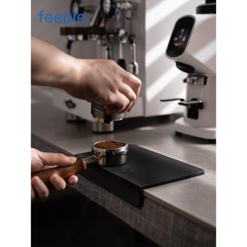 feepie啡派咖啡壓粉墊矽膠轉角墊意式咖啡機吧臺壓粉布粉器防滑墊