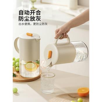 摩登主婦耐高溫玻璃冷水壺儲水高硼矽冷泡壺北歐風家用泡茶涼水壺