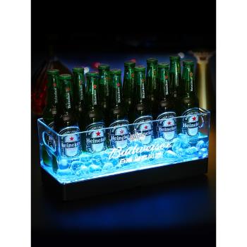 led發光創意長方形酒框ktv冰桶