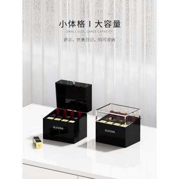 輕奢網紅亞克力口紅收納盒網紅防塵嬌蘭立式唇釉唇釉展示架子精緻