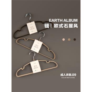 晾衣架20個歐式防滑無痕家用衣架