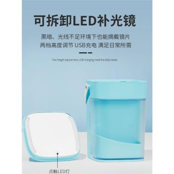 新款LED角膜塑形鏡OK鏡收納盒rgp硬性角膜接觸鏡整理箱便攜護理箱