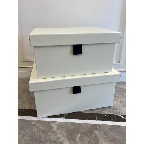 小皮扣收納盒樣板房衣帽間軟裝室內展廳裝飾擺件家居收納儲物箱子