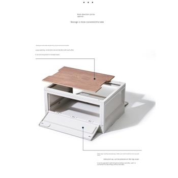 戶外露營收納箱可側開門折疊野餐置物木蓋汽車載后備整理箱子儲物