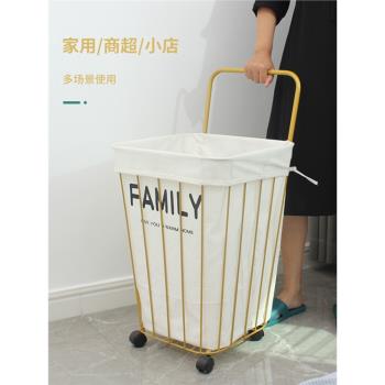 新款金屬買菜小拉車家用買菜推車手拉車垃圾推車便攜滑輪萬向輪