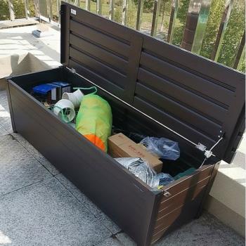 戶外花園收納箱櫃儲物箱置物儲藏櫃防水曬室外陽臺庭院雜物長條櫃