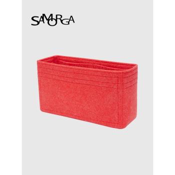 SAMORGA適用於lv petite malle souple內膽包老花軟盒子收納整理