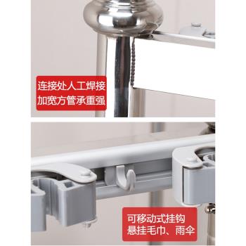 不銹鋼拖把架子落地式可移動陽臺掃把拖布掛架置物架收納墩布架