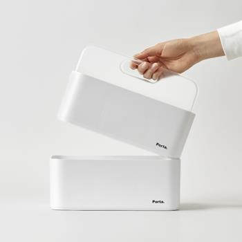 韓國SYSMAX Porta桌面玄關收納盒儲物盒文具ins美妝收納置物盒