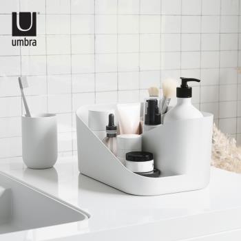 UMBRA格萊魅化妝品收納架 吹風機收納盒護膚品整理盒桌面置物架
