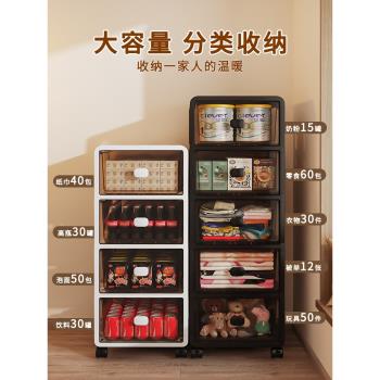 宿舍桌下推車收納箱化妝品零食收納櫃兒童玩具儲物櫃大容量置物架