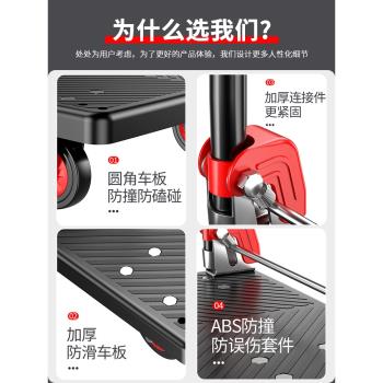折疊輕便家用小推車拉貨便攜手推車手拉車平板車搬運車拖車小拉車