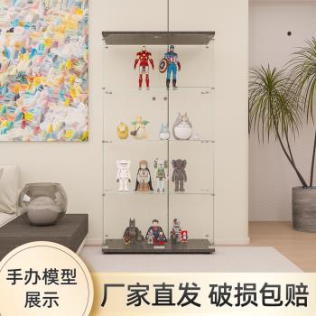 手辦展示櫃透明玻璃樂高積木展示架玩具收納展示盒家用模型陳列櫃