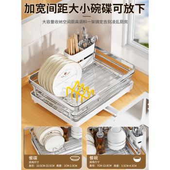 廚房水槽碗架餐具收納盒不銹鋼