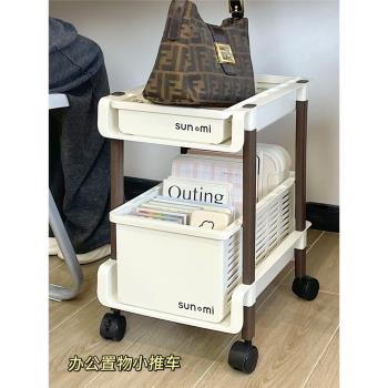 工位桌下置物架可移動抽屜式落地宿舍辦公室書包包包收納小推車子