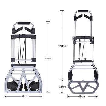 疊便攜手拉行李車多功能手推搬運車載重拖貨小車折家用購物買菜車
