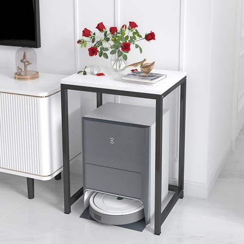 掃地機器人置物架電視柜旁邊魚缸架客廳鐵藝高腳單層落地低架托架