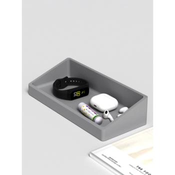 水泥首飾化妝品遙控器雜物小物品鑰匙扣手機文具多邊能整理收納盒