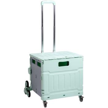 老人買菜車可坐兒童輪滑鞋拉桿收納箱可爬樓折疊小拉車取快遞神器