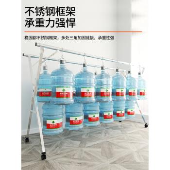 晾衣架落地折疊陽臺不銹鋼伸縮掛衣架雙桿被子室外神器家用加粗