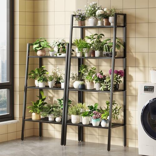 花架子家用陽臺置物架現代室內家用落地式簡約鐵藝多層多肉花盆架